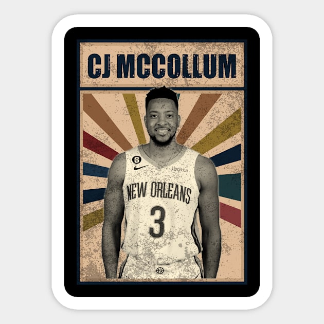 New Orleans Pelicans CJ McCollum Sticker by RobinaultCoils